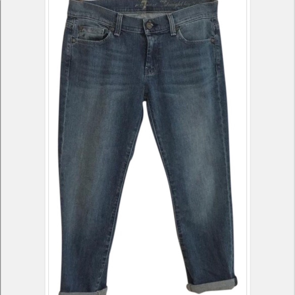 7 for all Mankind Cropped Straight leg jeans